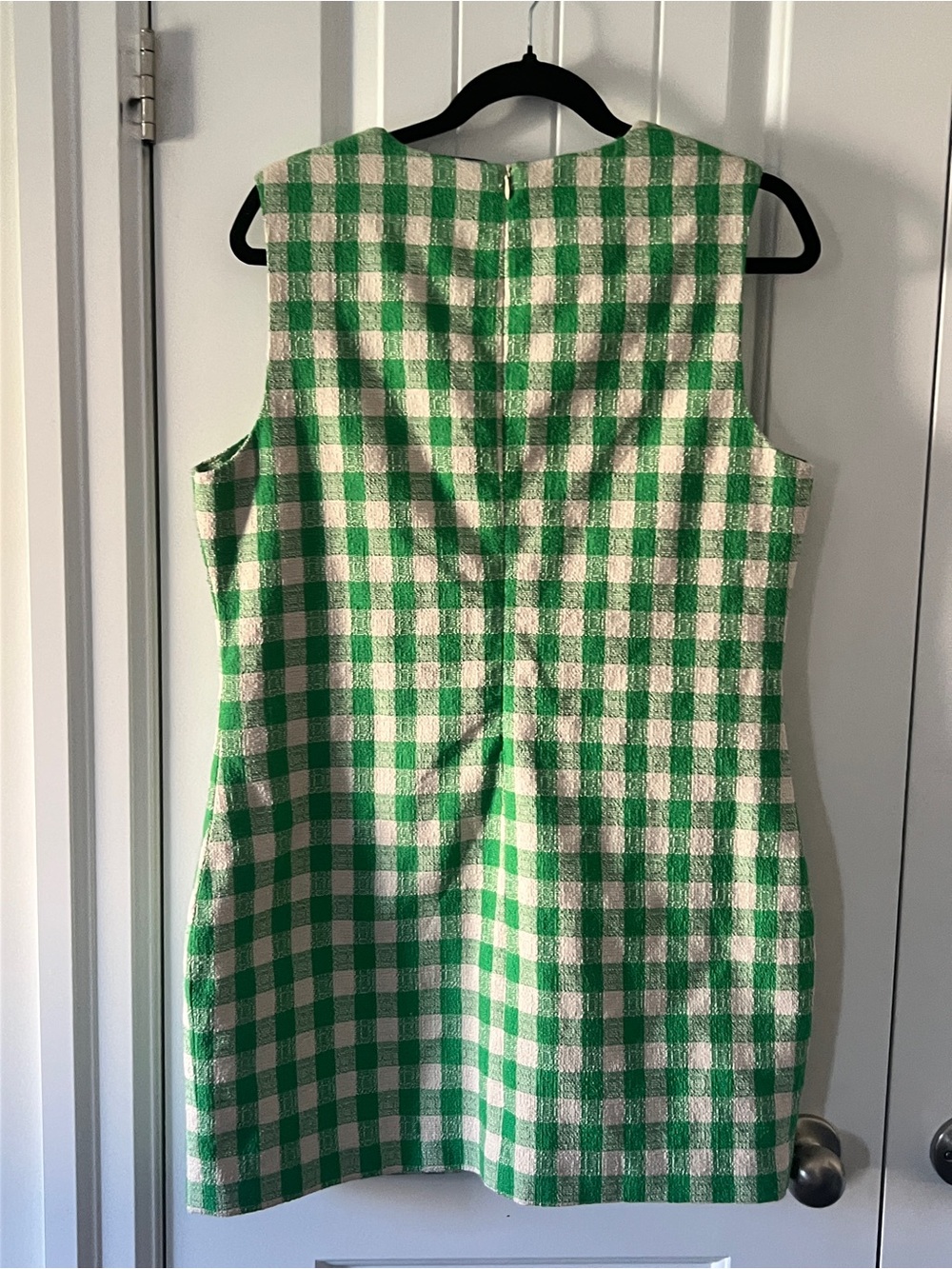 Vero Moda boucle mini pinafore dress in green check gingham - Picture 5 of 5